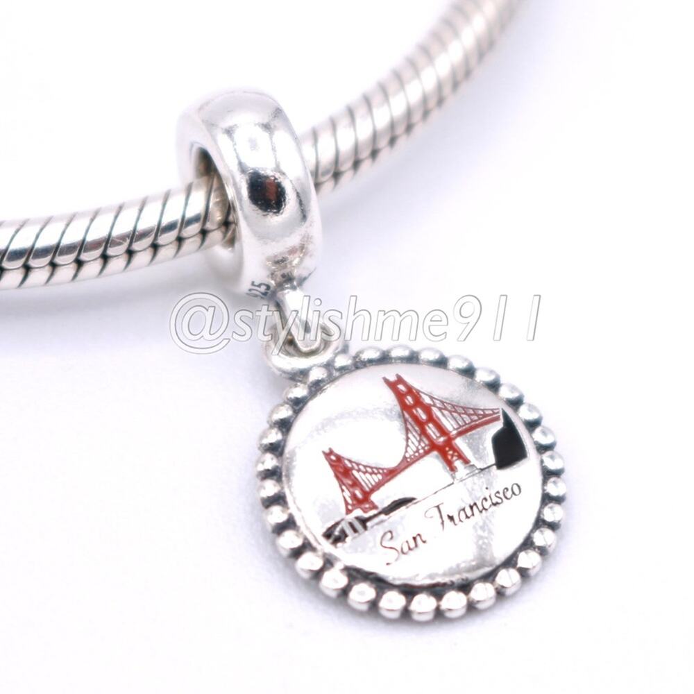 Authentic Pandora San Francisco Dangle Charm - USB791169-G042